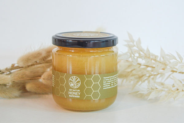 Pure Honey from Rapeseed Flower Nectar